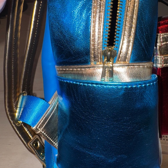 Loungefly dumbo attraction Red and Gold Mini Backpack - Picture 7 of 7